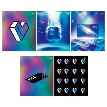 Тетрадь 60л КЛЕТ BG  "Клавиша", выб.лак "песок"