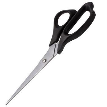 Ножницы 21 см STAFF "Basic" черные,с европодвесом,ПВХ чехол 235460 1/12