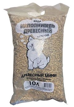 Наполнитель 4 кг. (древесный) Стандарт Мини (белые) 10 литров