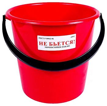 Ведро 5л ОНЕСТ пищевое (красный) В5-01 5шт