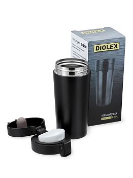 Термокружка Diolex 0,4л c кнопкой клапаном DXMV-450-3 Термокружка Diolex 0,4л c кнопкой клапаном DXMV-450-3