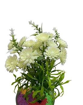 Гвоздика пластик букет 25см 5/60