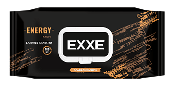 Салфетки влажные  EXXE MEN MИКС ENERGY&FRESH (уп.100шт)  1/12
