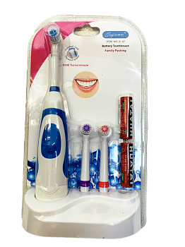 Зубная щетка электрическая G-07 3насадки (батарейки АА в комплекте) 96шт Зубная щетка электрическая G-07 3насадки (батарейки АА в комплекте) 96шт