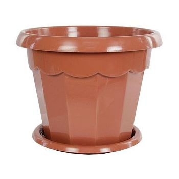 Горшок 2,5 литра Гармония коричневый М1575 1/30