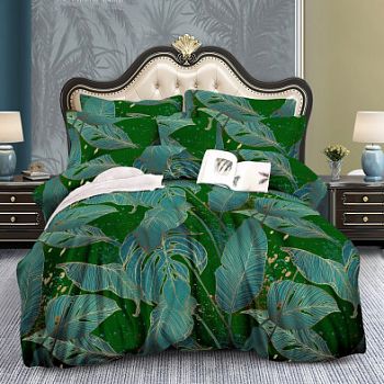 КПБ полисатин Аэлита 2сп+европрост Текстильная симфония Экзотика 85г/м2