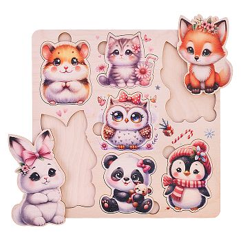 Игра развивающая из дерева "Няшки Милашки" 1/10