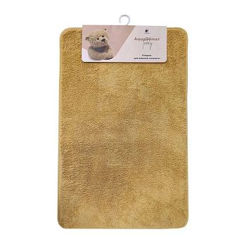 Коврик для ванной 60*100см AQUADOMER Teddy Sand 1/25 M01