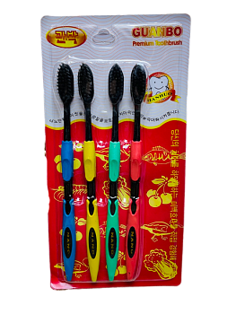 Зубная щетка 4шт на блистере Зубная щетка 4шт на блистере