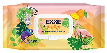 Салфетки влажные  EXXE детские Микс Манго (уп.100шт)  1/14 Салфетки влажные  EXXE детские Микс Манго (уп.100шт)  1/14