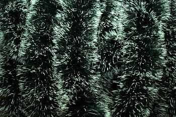 Мишура Н-31 д15см , 2м зелёная,белые кончики,пушистая 5/100