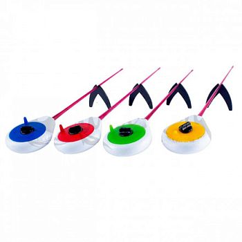 Удочка Зима БАЛАЛАЙКА WEST MAN красный пенопласт в сборе (выбив. по 5 шт!)