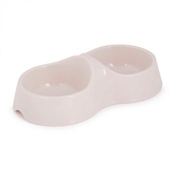 Миска для кошек Двойная цв. Серый М8271 1/34