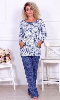 Костюм Коллекция ДВ-0373 (кофта дл.рукав+брюки) р.46-60