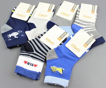 Носки подр. Х.Б. мал. OSKO с3303 (20-25,25-30,30-35) 12/600