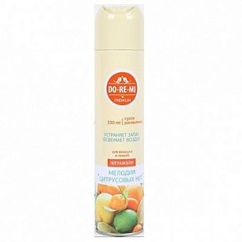 Освежитель Do-re-mi Premium нейтрализатор запаха Мелодия цитрусовых нот 330мл 03.125.16 1/12