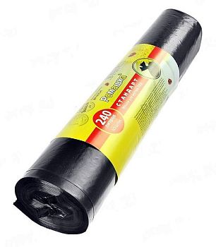 Мешки для мусора 240 литров Ромашка СТАНДАРТ 90*140 (рулон 10 шт) 30мкм