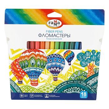 Фломастеры 18цв Гамма "Классические" 130822_18