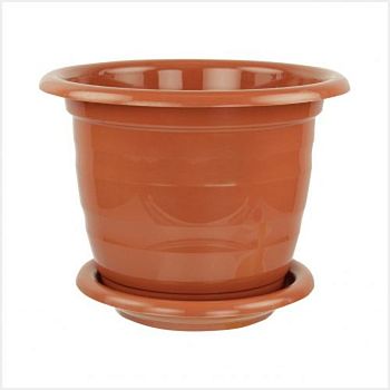 Горшок 10 литров Виола коричневый М1537 1/10