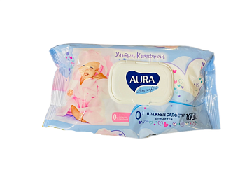 Салфетки влажные AURA ULTRA COMFORT для детей(уп.100шт) Салфетки влажные AURA ULTRA COMFORT для детей(уп.100шт)