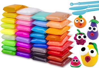 Пластилин 36цв легкий воздушный ЮНЛАНДИЯ 360г,3 стека 1/ 105907