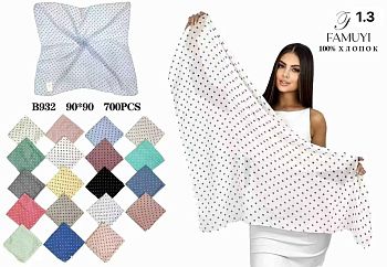 Платок В932 горох 90*90 1/10