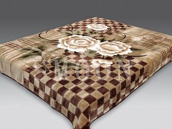 Плед 150*200 облегч"SMOON"3085-1 Шахматы 12шт