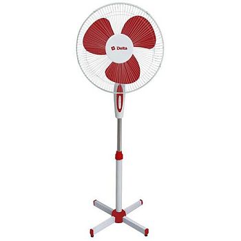 Вентилятор напольный Delta DL-005N белый с красным /4