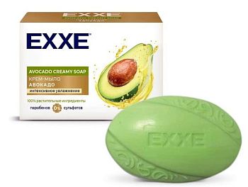 Мыло туалетное - крем косметическое EXXE "Авокадо" 90г, 1 шт (кор) 1/24