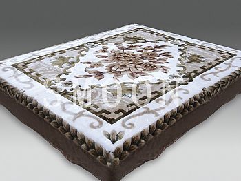 Плед 160*220 выбит"SMOON"2018 Косичка/Коса 1/8