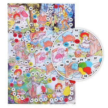 Игра настольная в пакете "Красная шапочка" (ходилки)