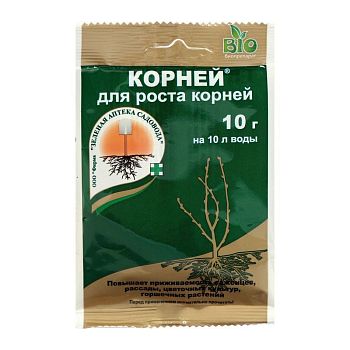 Корней 10г Стимулятор корнеобразования, для повышения приживаемости и ростовых процессов ЗА 1/200
