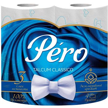 Т/бумага 3-сл. "Pero" Talkum (уп=4шт/14м) 1/12 Т/бумага 3-сл. "Pero" Talkum (уп=4шт/14м) 1/12
