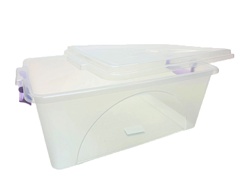 Контейнер прямоугольный с ручками 11,5 литров микс М425 1/10