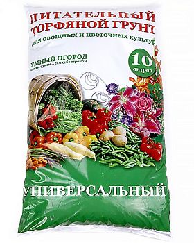 Грунт торфяной Универсальный 10л. Экоторф (по 3шт) /150