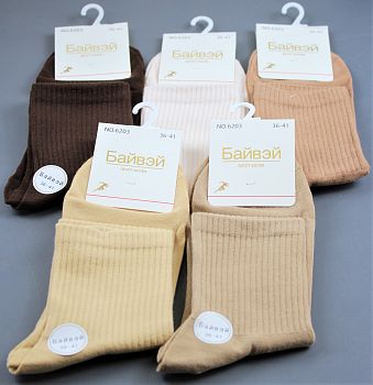 Носки Ж. Х.Б. Байвей 6203-6 однотонные 10/600