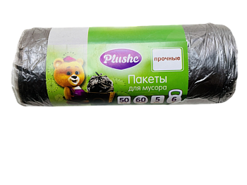 Мешки для мусора 60 литров Plushe 29*68 рулон 20 шт 1/50