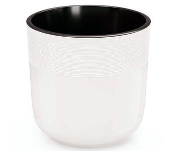 Горшок 2,7 литра Кашпо Линель двойной белый М8698