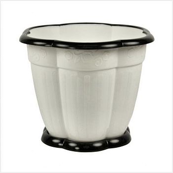 Горшок 1,5 литра Восторг белый М1234