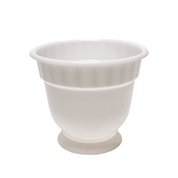 Горшок 6 литров Бриг с поддоном белый