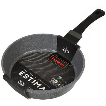 Сковорода 28см Гурман Estima а/п серая ГМ2801 ЭЧИ