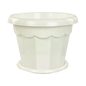 Горшок 0,7 литра Гармония белый М1408 