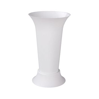 Ваза для цветов под срезку диаметр 18,5 см высота 31см белый М5350