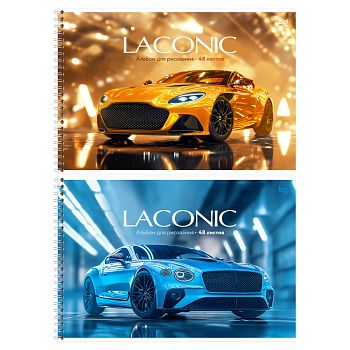 Альбом д/р.48л А4 "Laconic "на гребне 08650