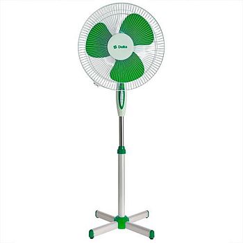 Вентилятор напольный Delta DL-005N белый с зеленым /4