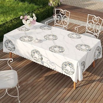 Клеенка столовая из плотного ПВХ на тканев основе (1,4*20м) GX 369A