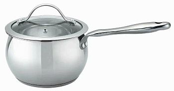 Кастрюля ковш 2,1 литра Teco из нержавеющей стали 16см ТС-S2100-04