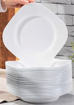 Тарелка пласт большая ОНЕСТ (белый) ТБ-01