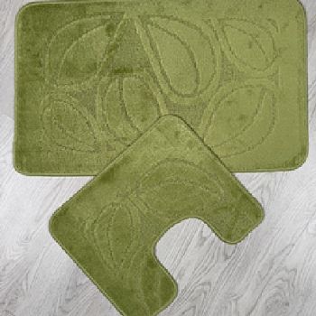 Коврик набор 60*100 50*60 MAXIMUS Flora (2510 GREEN)