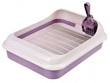 Лоток для кошек "Лекси/Феликс" набор (лоток+совок) М6975 1/14